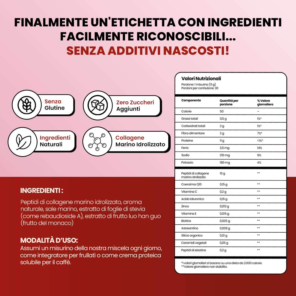 Collagene marino idrolizzato (330g)